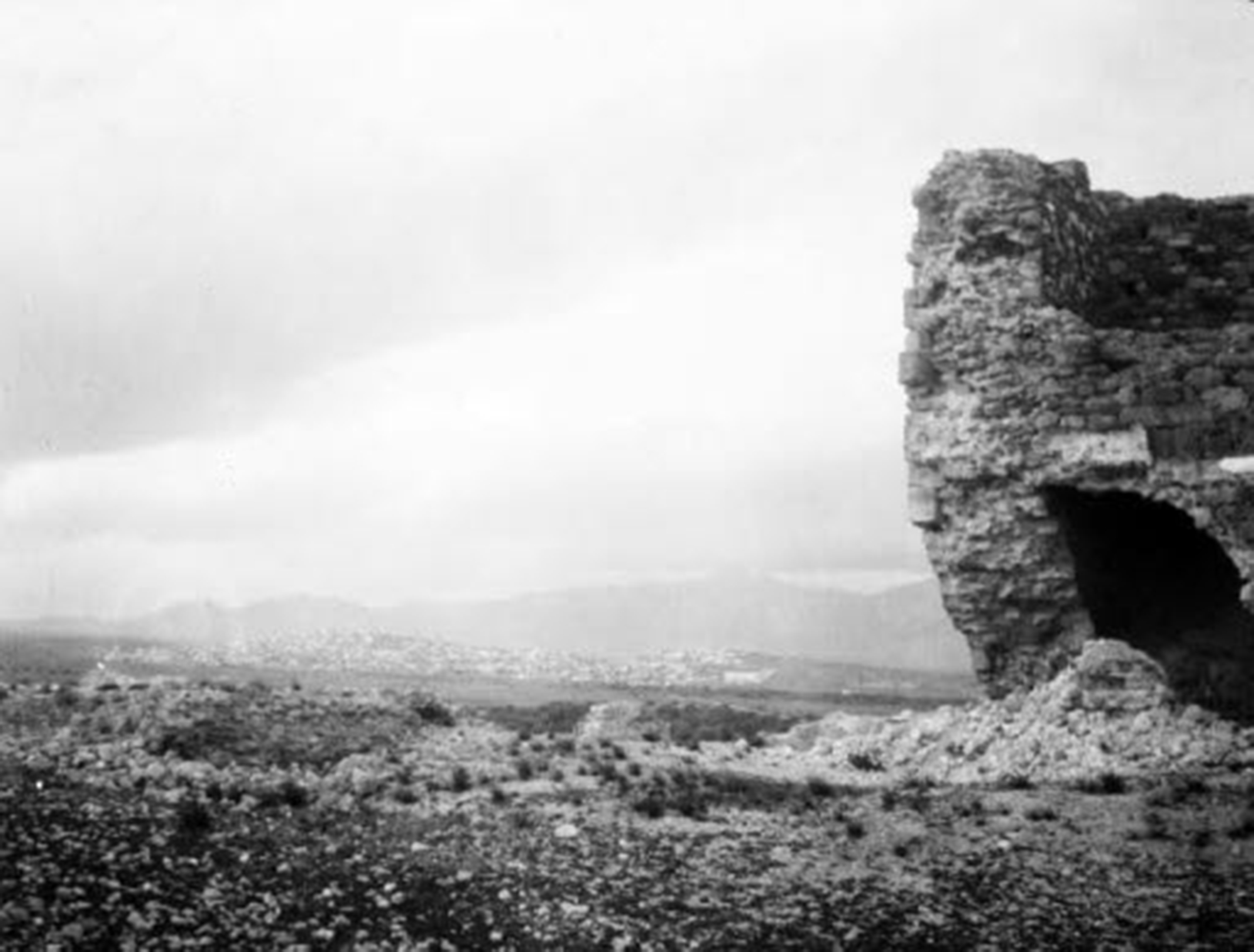 Μέγαρα άποψη απ το Παλαιόκαστρο Απρίλιος 1904